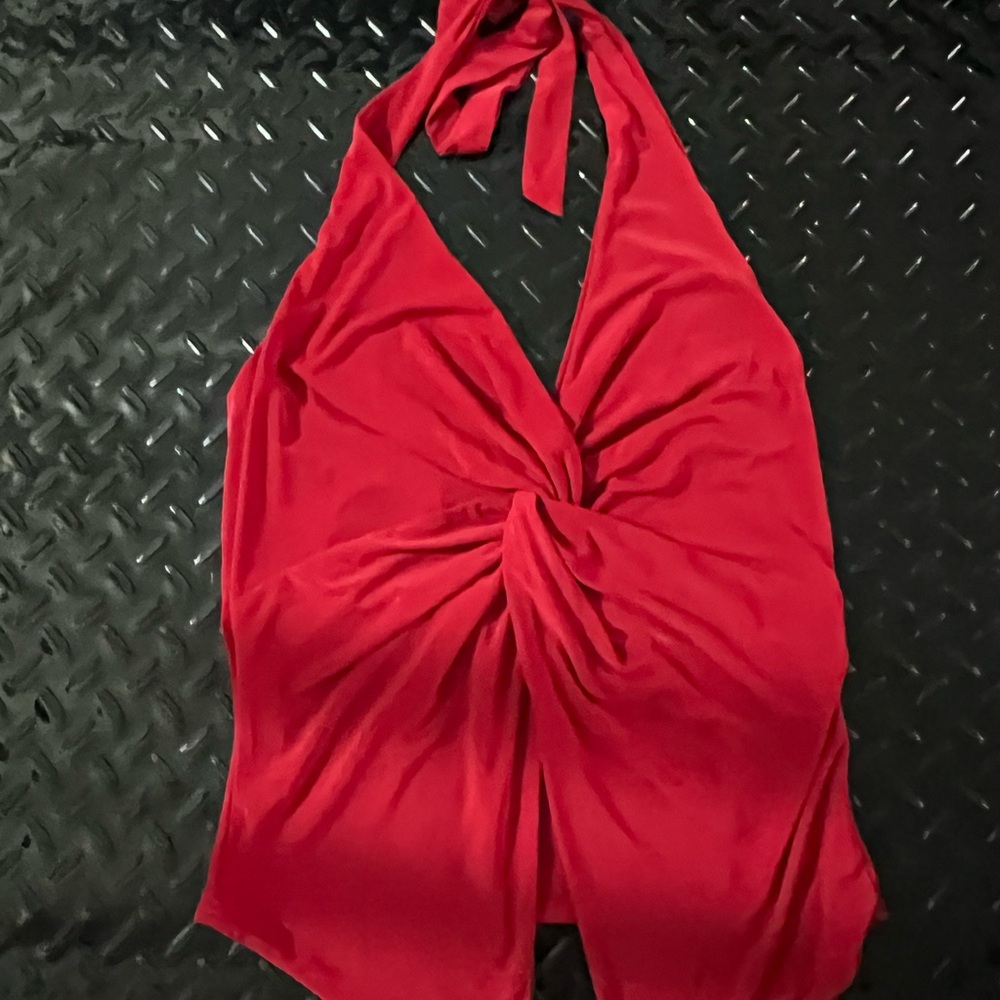 Windsor Scarlet Halter Top